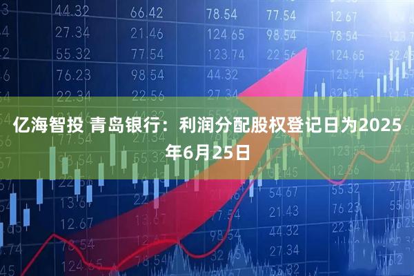 亿海智投 青岛银行：利润分配股权登记日为2025年6月25日
