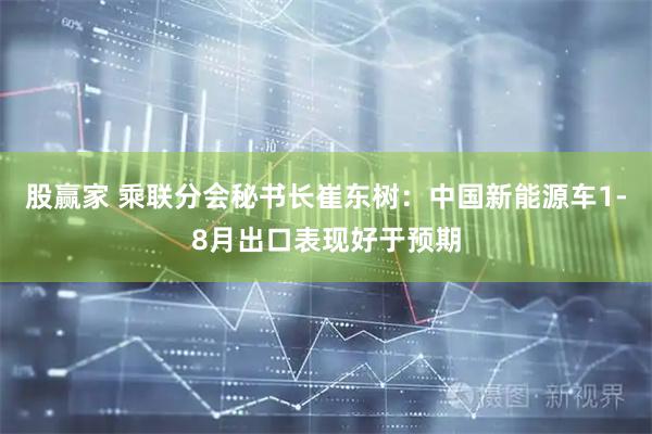 股赢家 乘联分会秘书长崔东树：中国新能源车1-8月出口表现好于预期