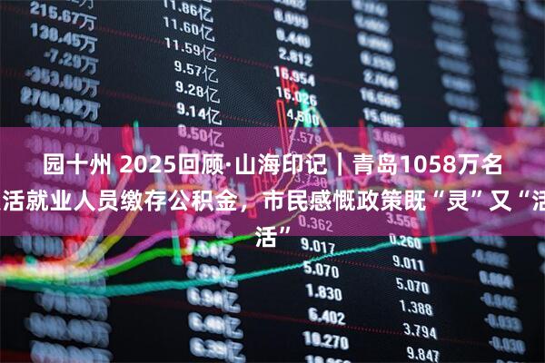 园十州 2025回顾·山海印记｜青岛1058万名灵活就业人员缴存公积金，市民感慨政策既“灵”又“活”